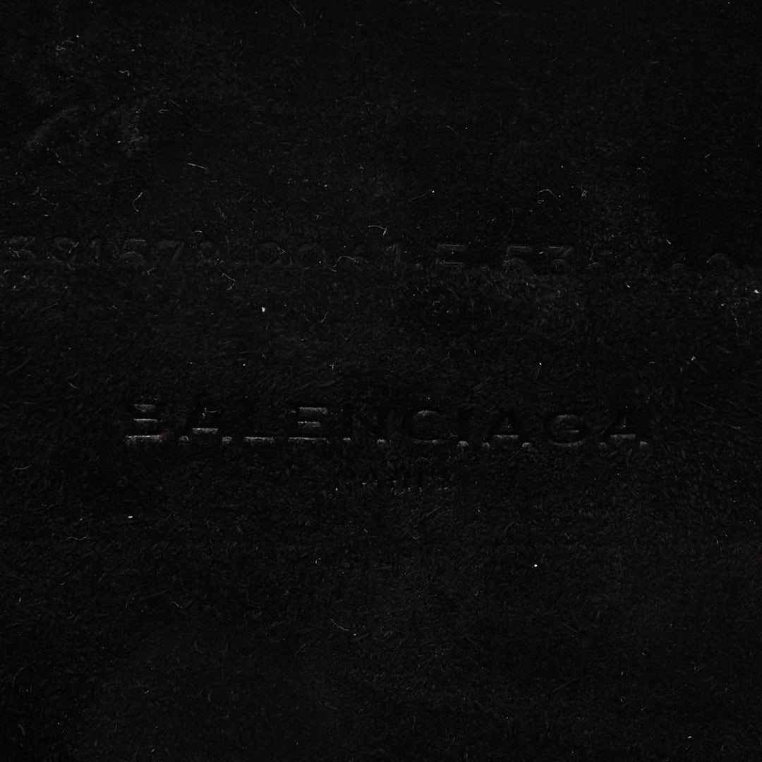 Top Quality Balenciaga Off White/Black Marble Leather Le Dix Minaudiere Box Clutch