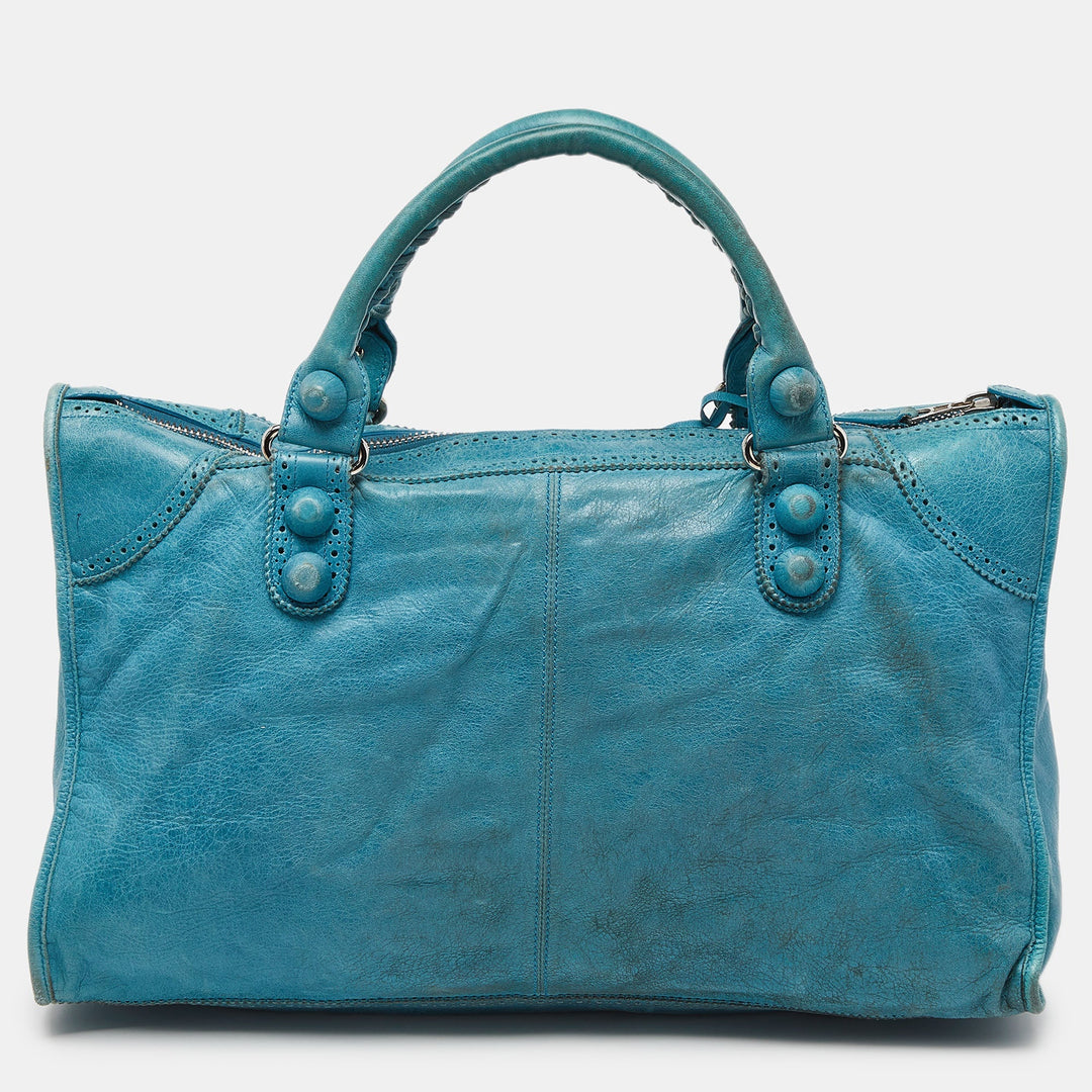 Top Quality Balenciaga Cyclade Leather Brogues Work Tote