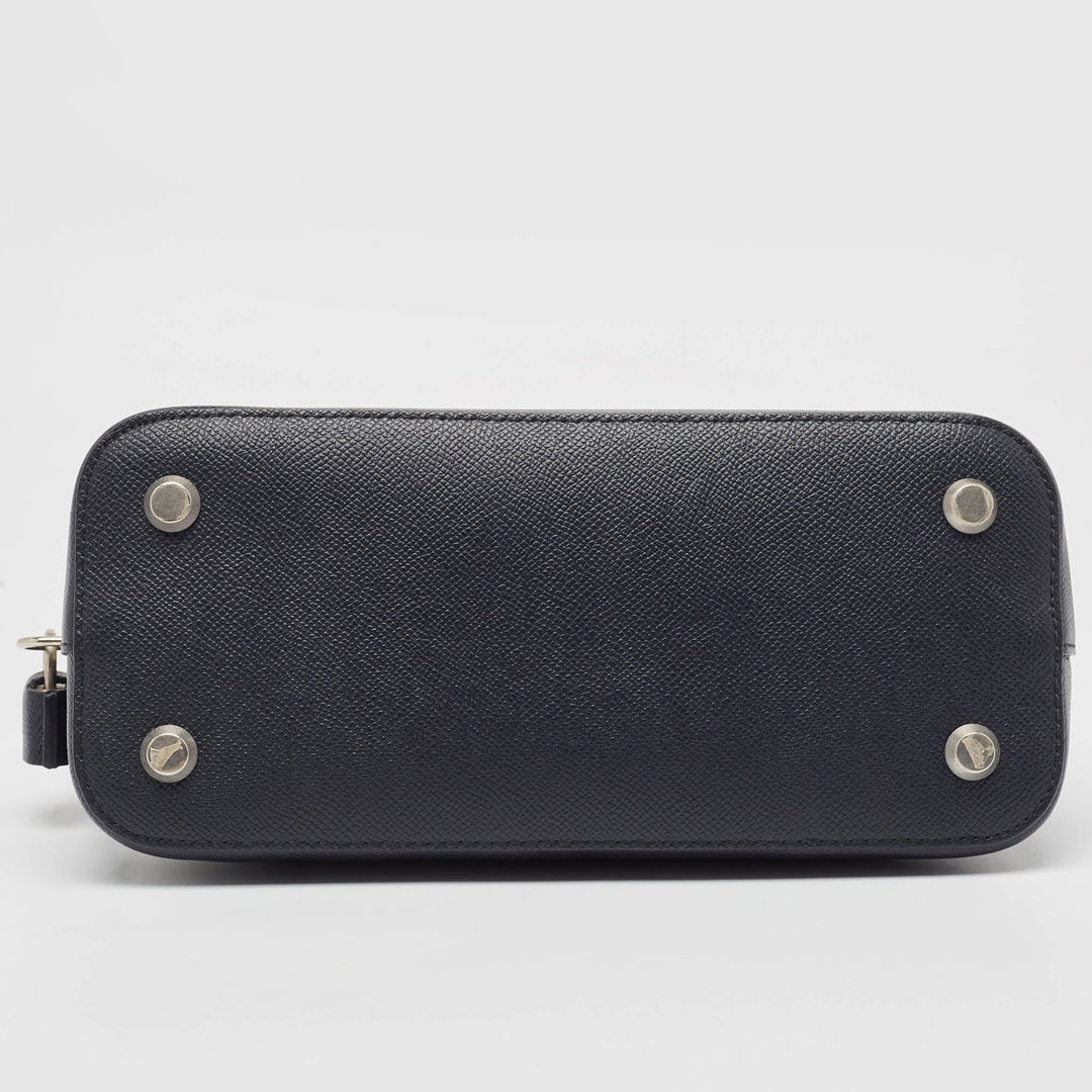Top Quality Balenciaga Navy Blue Leather Small Ville Bag