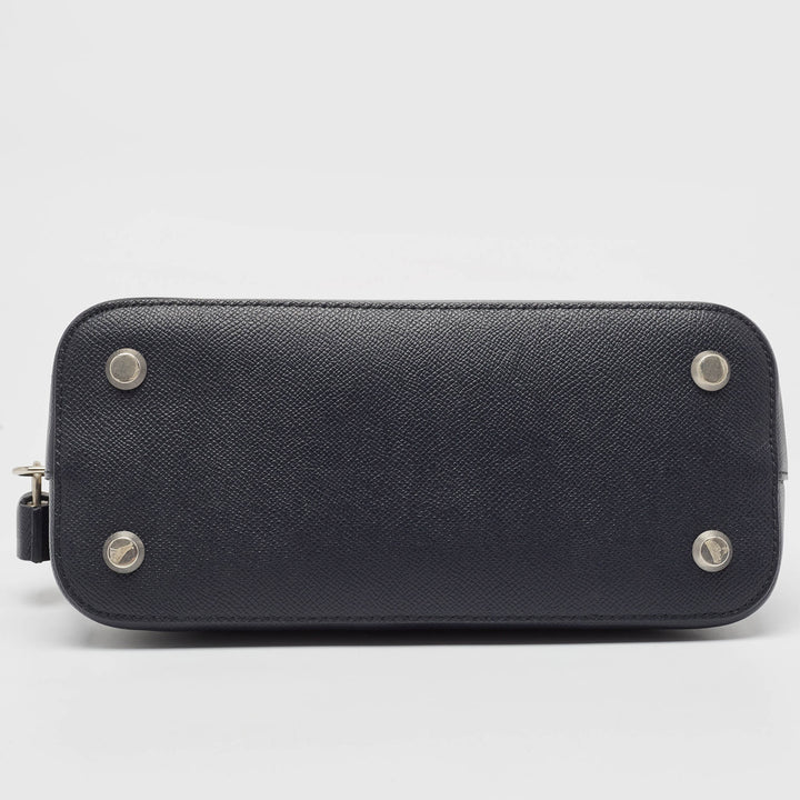 Top Quality Balenciaga Navy Blue Leather Small Ville Bag