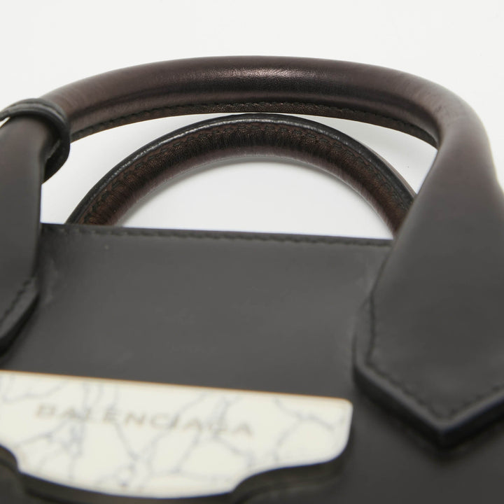 Top Quality Balenciaga Black Leather Mini All Afternoon Tote
