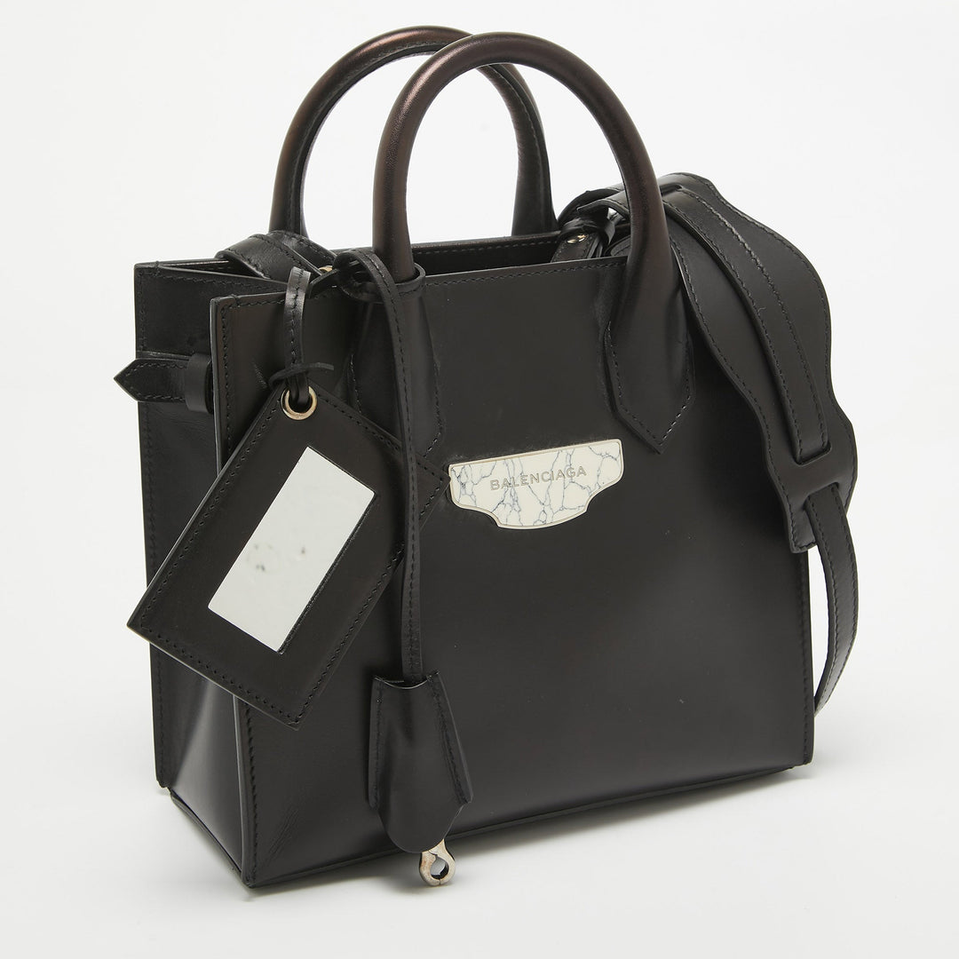 Top Quality Balenciaga Black Leather Mini All Afternoon Tote