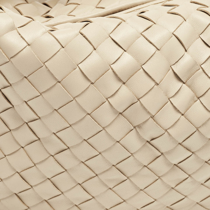 Bottega veneta Beige Intrecciato Leather Teen Jodie Hobo