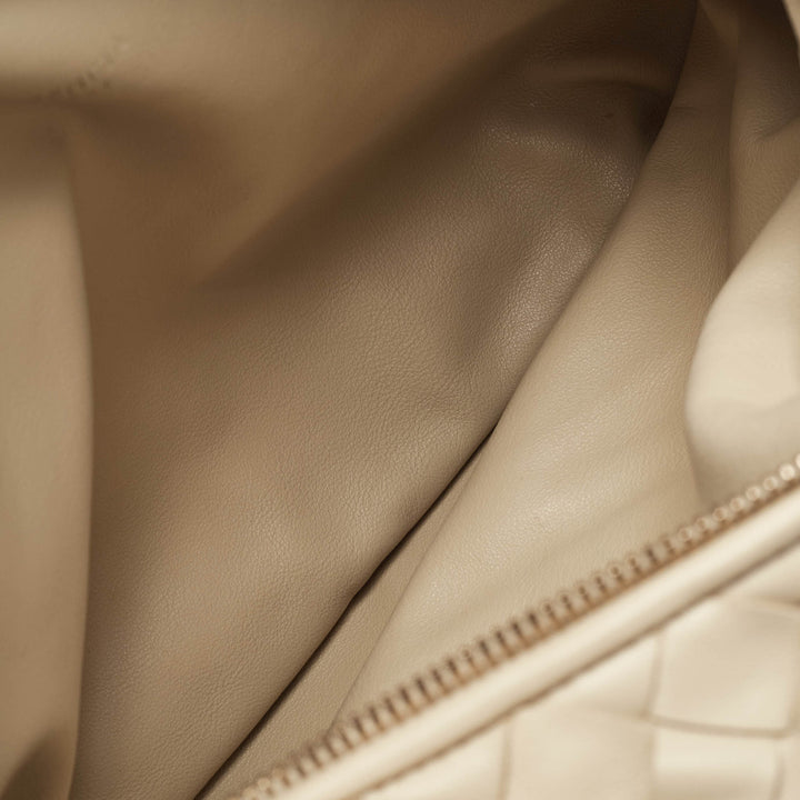 Bottega veneta Beige Intrecciato Leather Teen Jodie Hobo