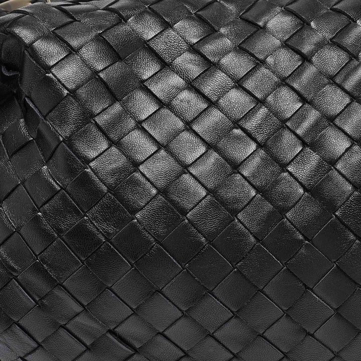 Bottega veneta Black Intrecciato Leather Small Jodie Hobo