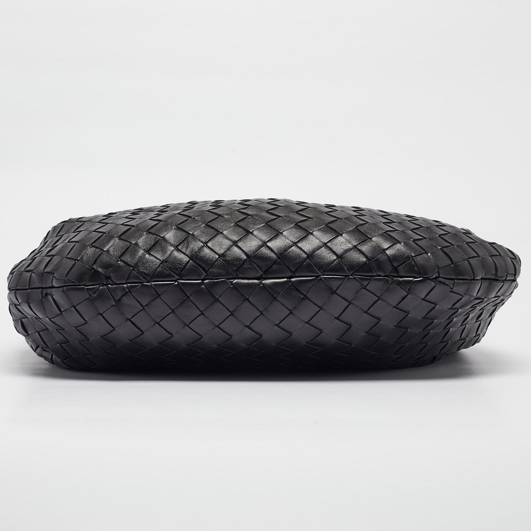 Bottega veneta Black Intrecciato Leather Small Jodie Hobo
