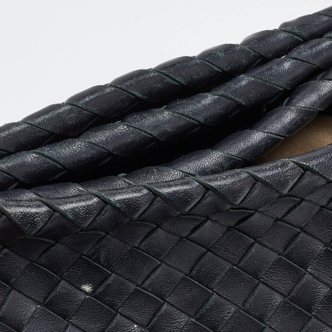 Bottega veneta Black Intrecciato Leather Shoulder Bag