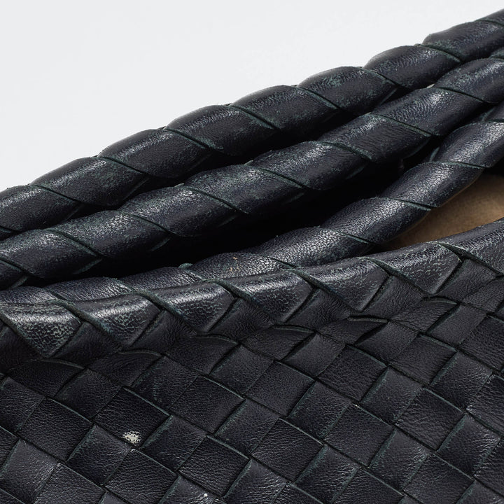 Bottega veneta Black Intrecciato Leather Shoulder Bag