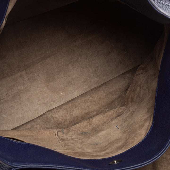 Bottega veneta Blue Cervo Leather Medium Roma Tote