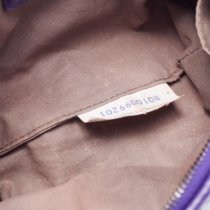 Bottega veneta Purple Intrecciato Leather Zip Purse