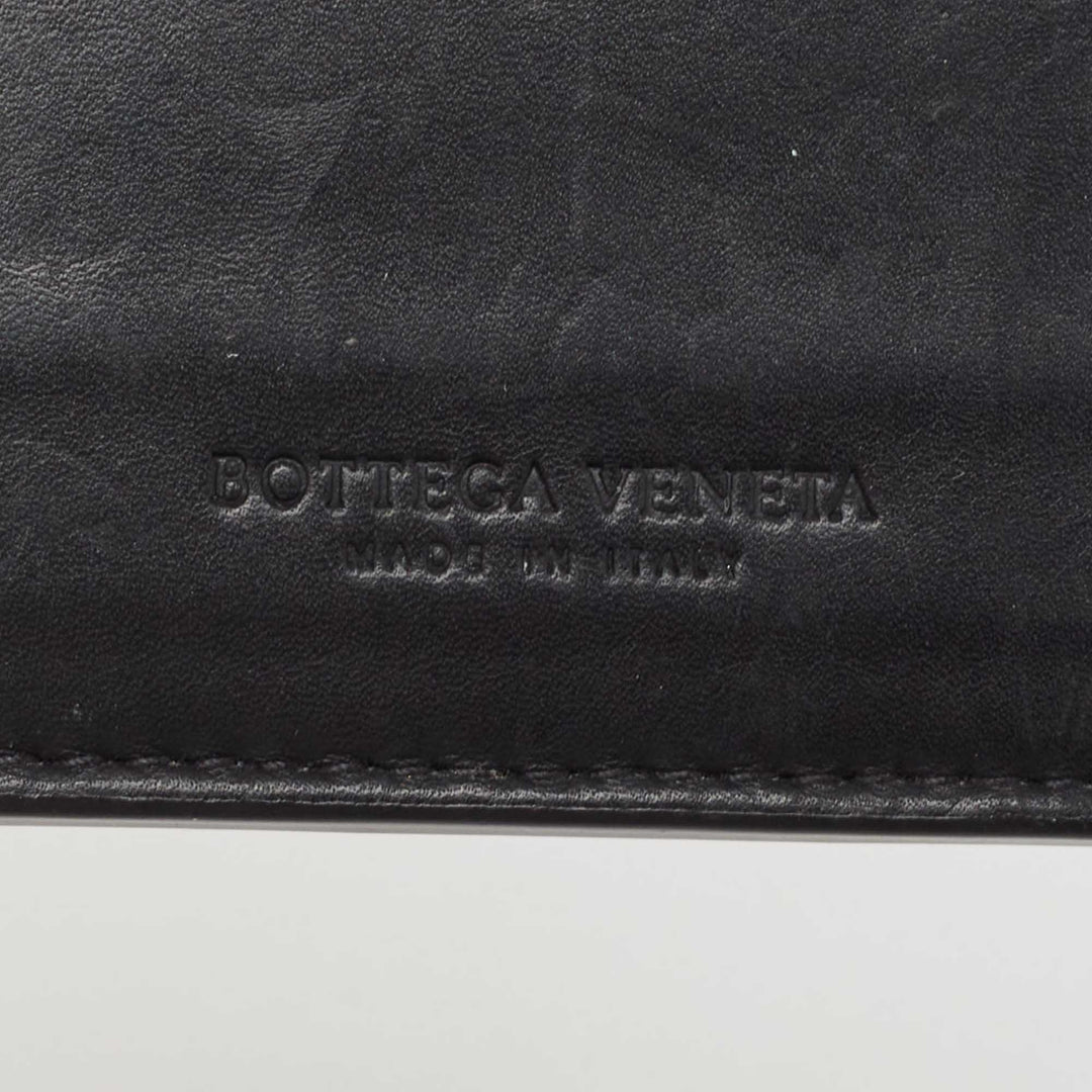 Bottega veneta Black/Olive Green Leather Card Holder