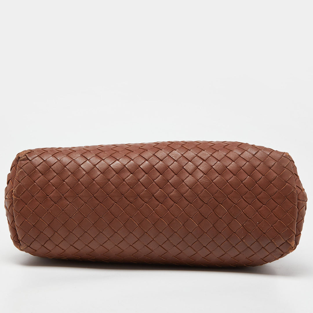 Bottega veneta Brown Intrecciato Leather Olimpia Shoulder Bag