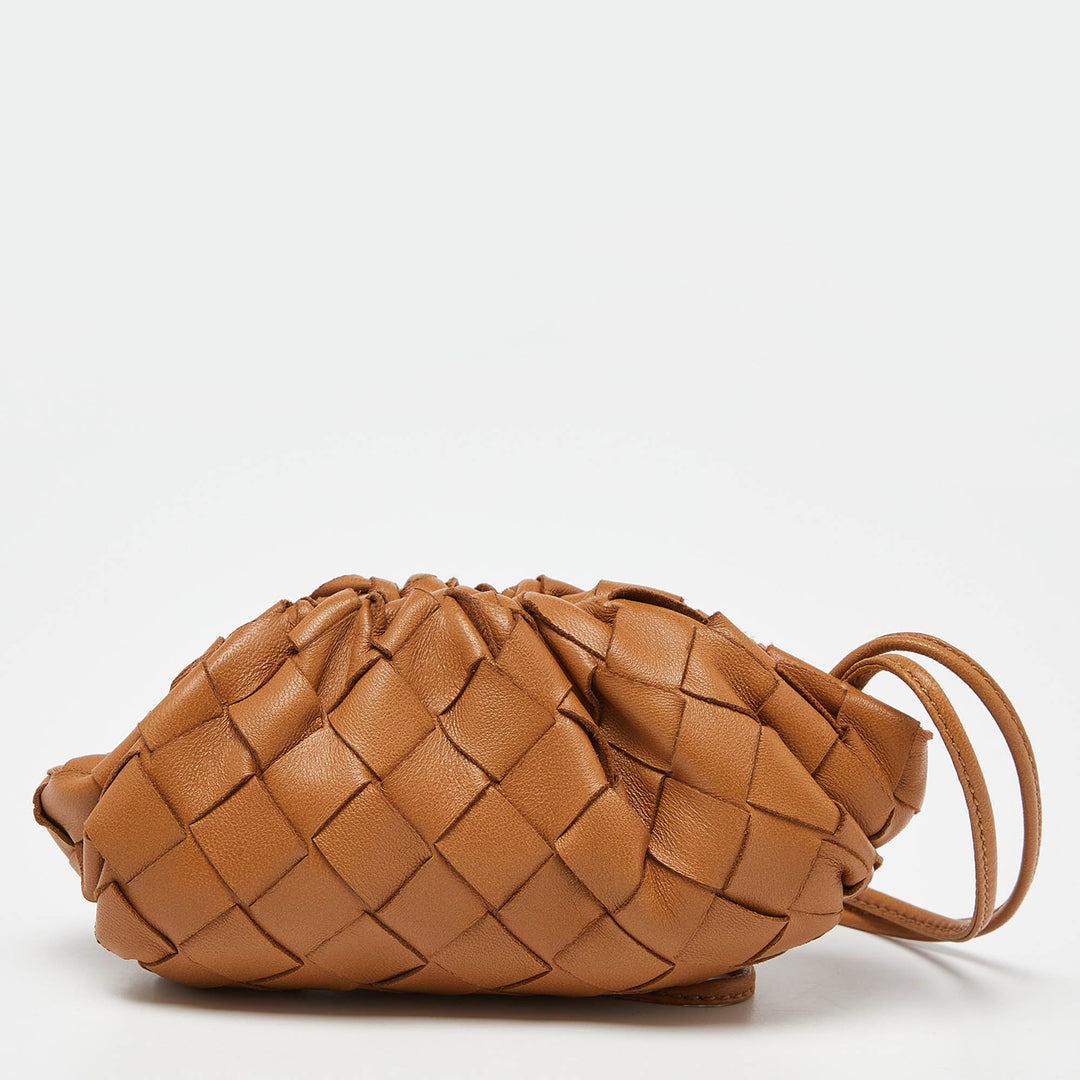 Bottega veneta Brown Leather The Pouch Coin Purse
