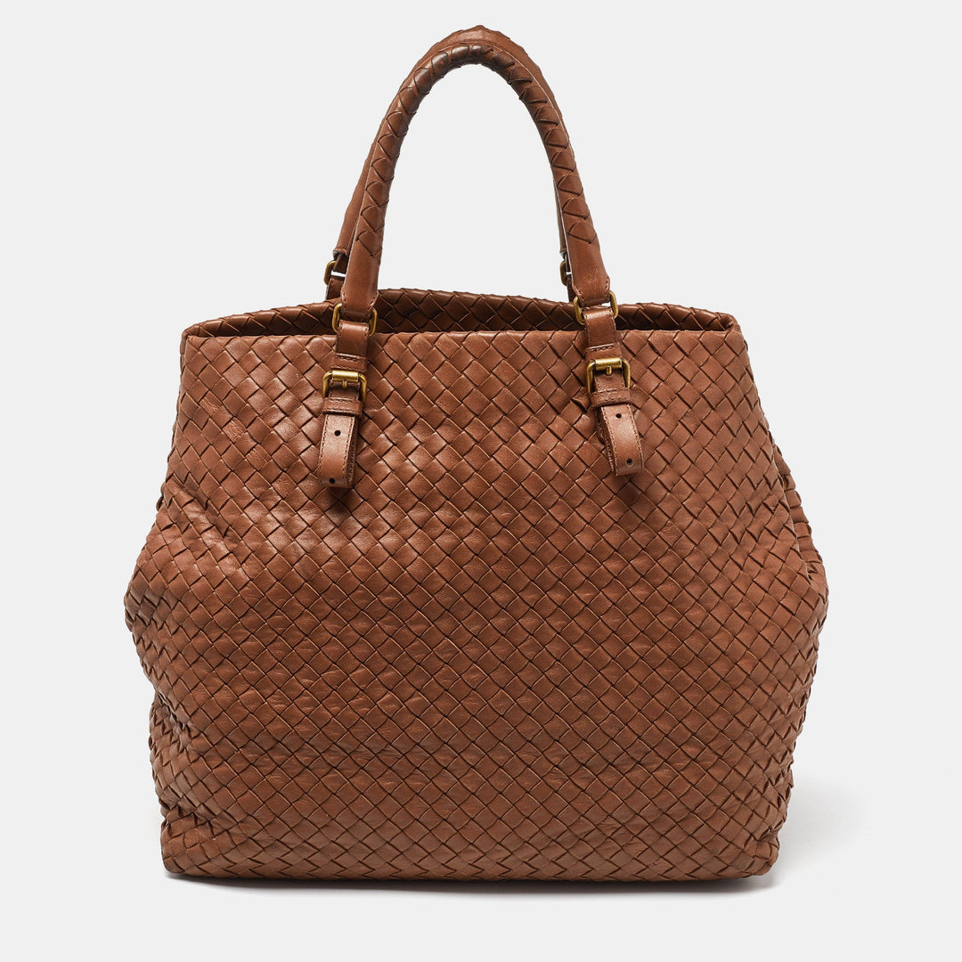 Bottega veneta Brown Intrecciato Leather A-Shape Tote