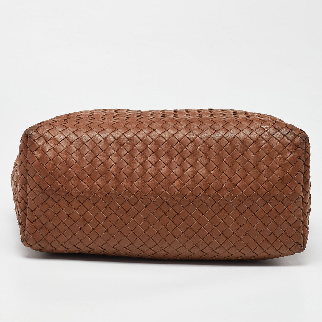 Bottega veneta Brown Intrecciato Leather A-Shape Tote
