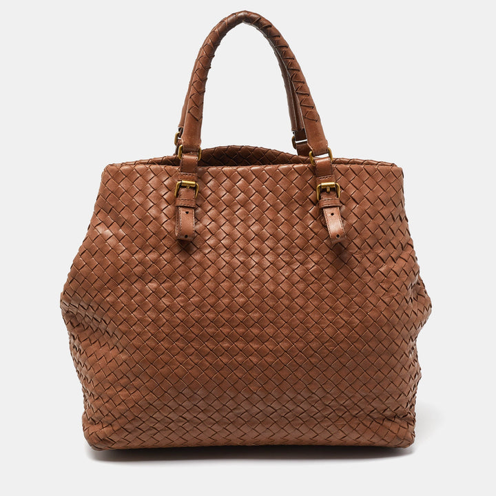 Bottega veneta Brown Intrecciato Leather A-Shape Tote