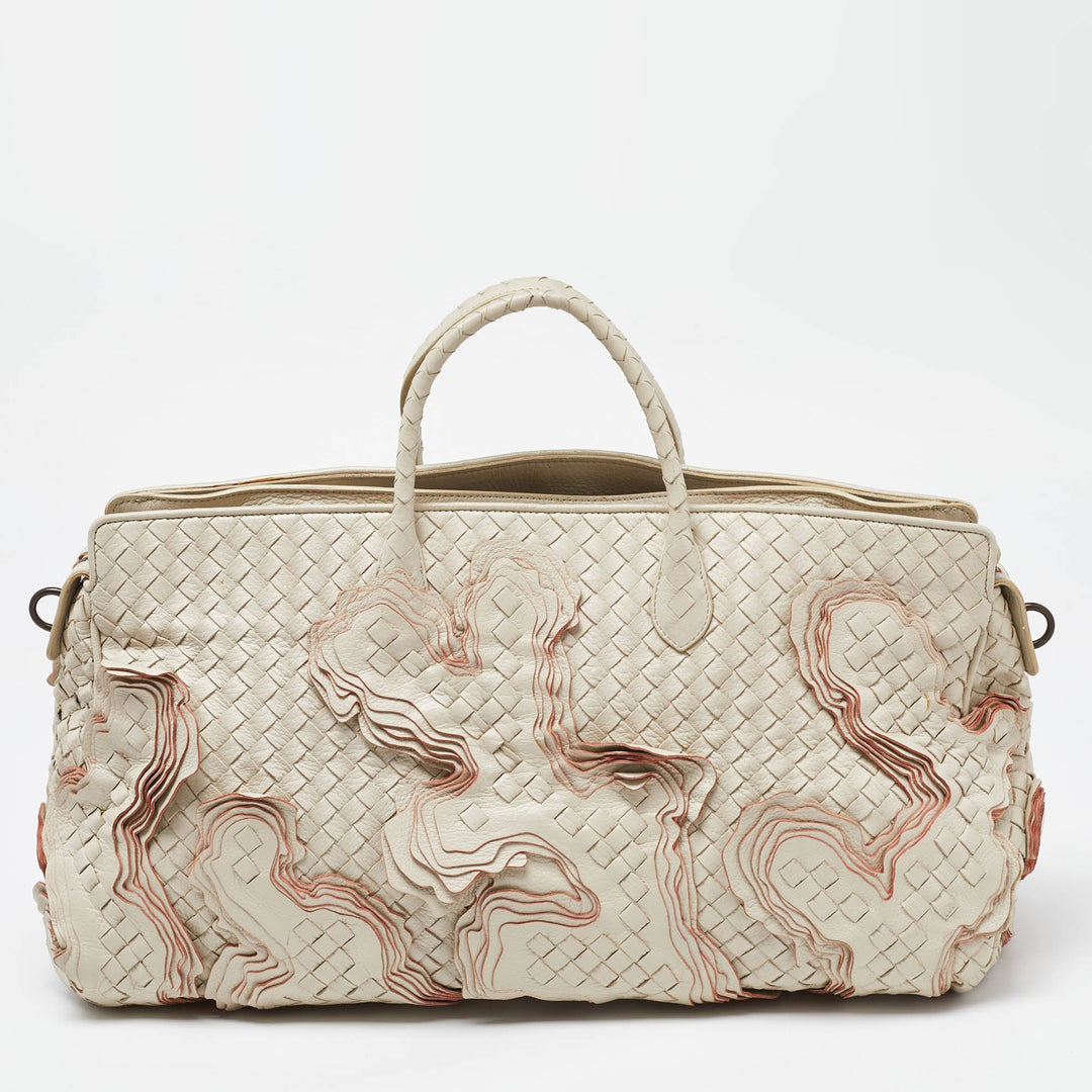 Bottega veneta Cream Intrecciato Leather Limited Edition 055/100 Tote