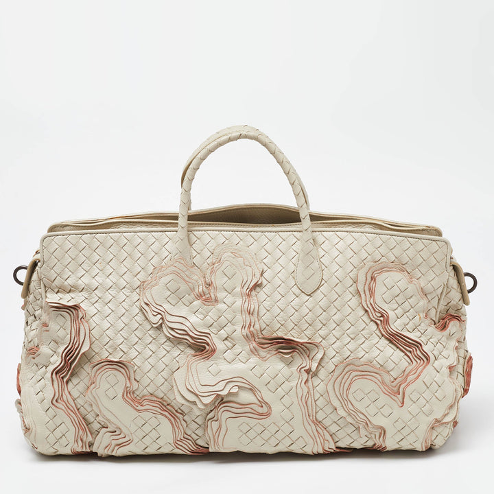 Bottega veneta Cream Intrecciato Leather Limited Edition 055/100 Tote