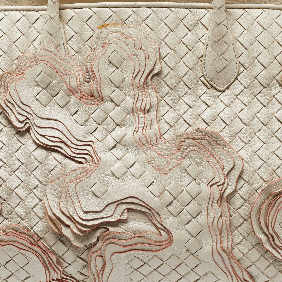 Bottega veneta Cream Intrecciato Leather Limited Edition 055/100 Tote