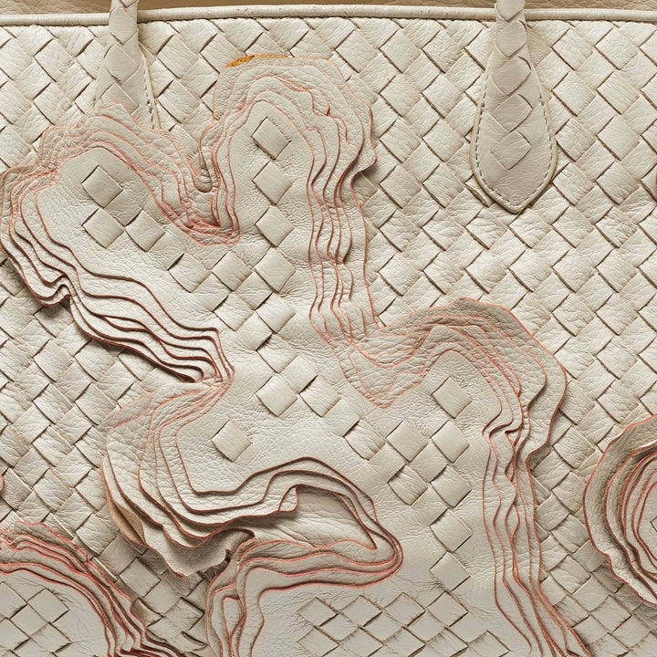 Bottega veneta Cream Intrecciato Leather Limited Edition 055/100 Tote