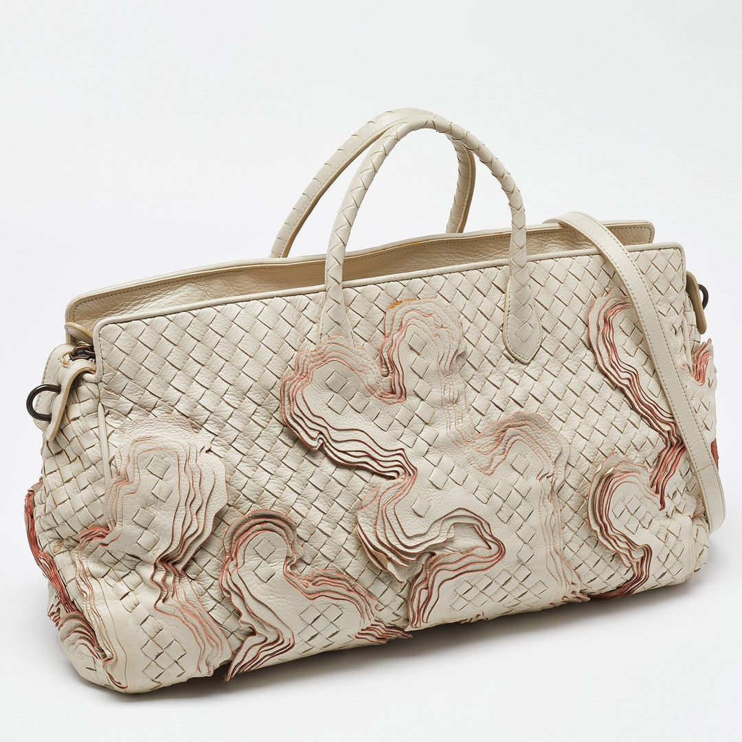 Bottega veneta Cream Intrecciato Leather Limited Edition 055/100 Tote