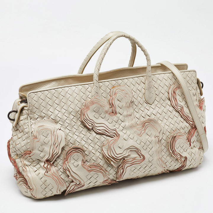 Bottega veneta Cream Intrecciato Leather Limited Edition 055/100 Tote