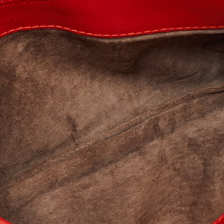 Bottega veneta Orange Intrecciato Leather Crossbody Bag