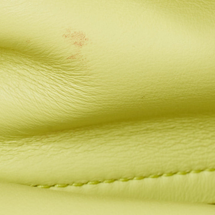 Bottega veneta Light Green Leather Small Point Shoulder Bag
