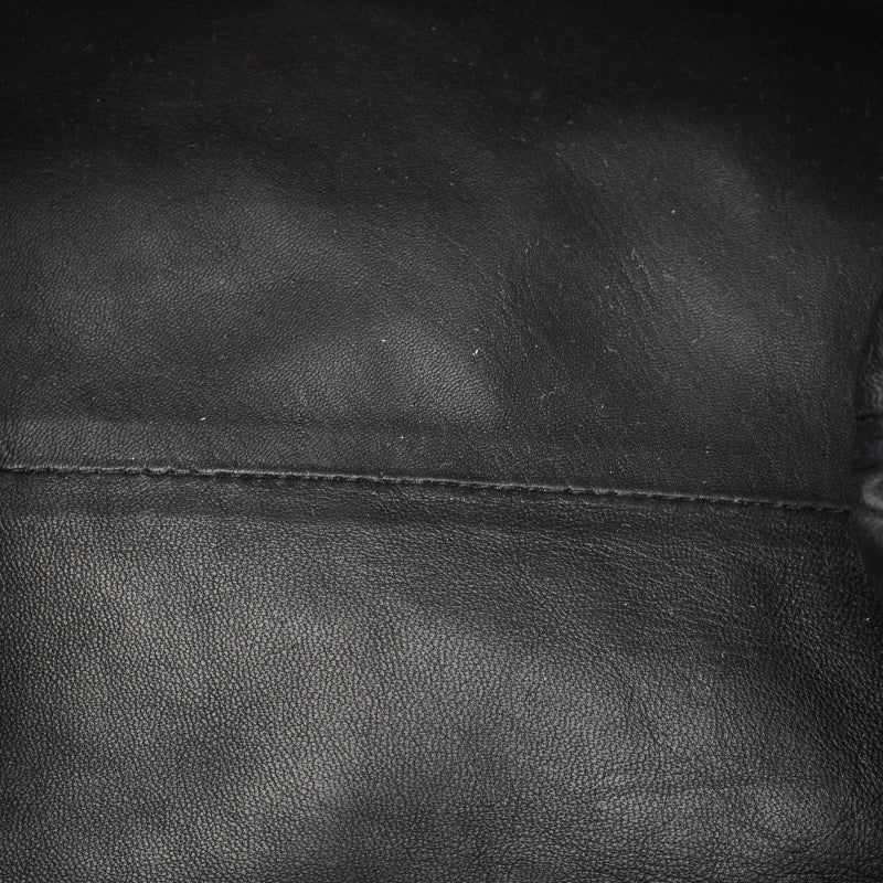 Bottega veneta Black Intrecciato Leather The Pouch Clutch