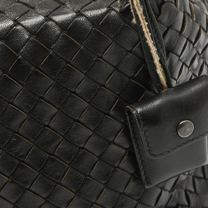 Bottega veneta Dark Choco Brown Intrecciato Leather Cube Shoulder Bag
