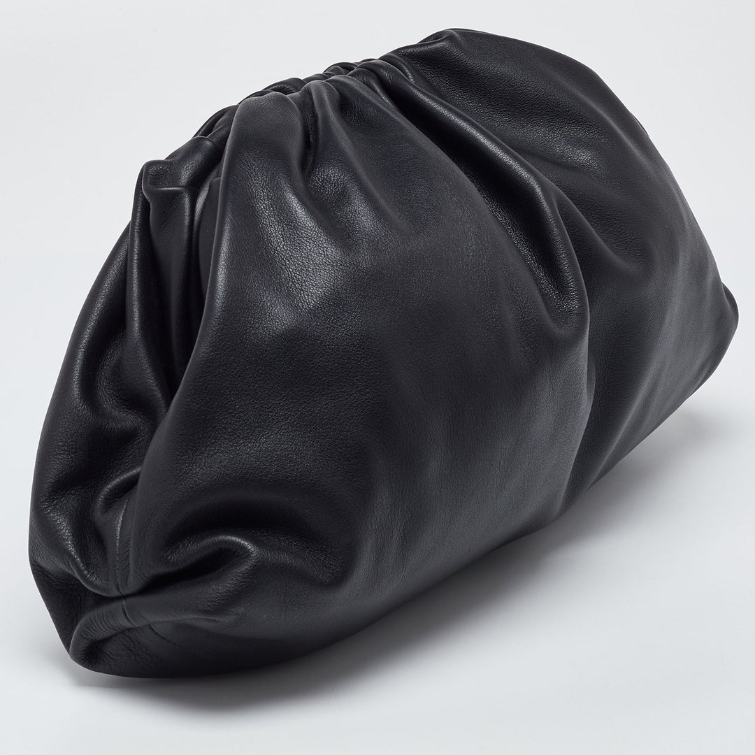 Bottega veneta Black Leather The Pouch Clutch