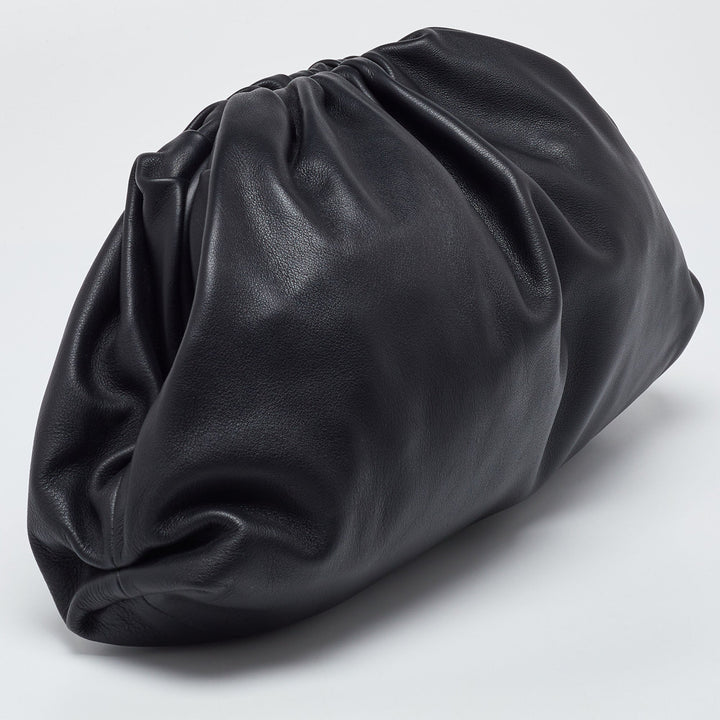 Bottega veneta Black Leather The Pouch Clutch