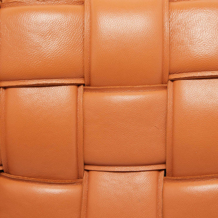 Bottega veneta Brown Padded Leather Chain Cassette Shoulder Bag