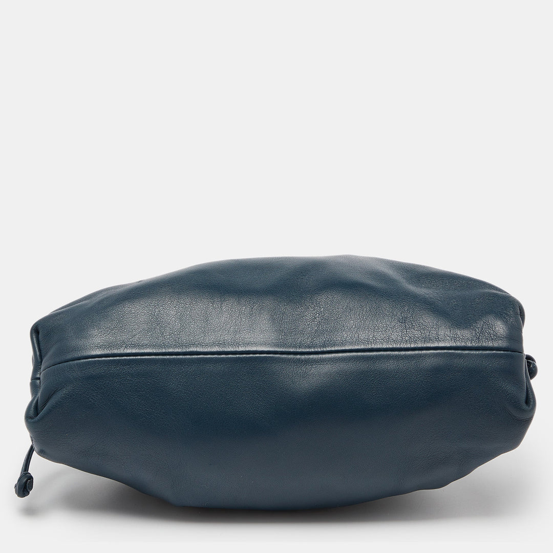 Bottega veneta Blue Leather Mini The Pouch Bag