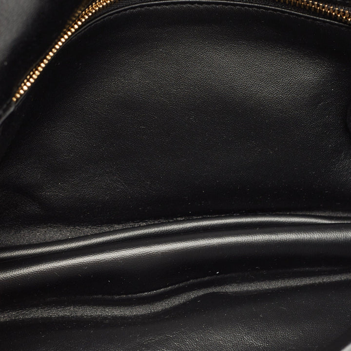 BURBERRY LONDON Black Leather Medium Soft Olympia Shoulder Bag