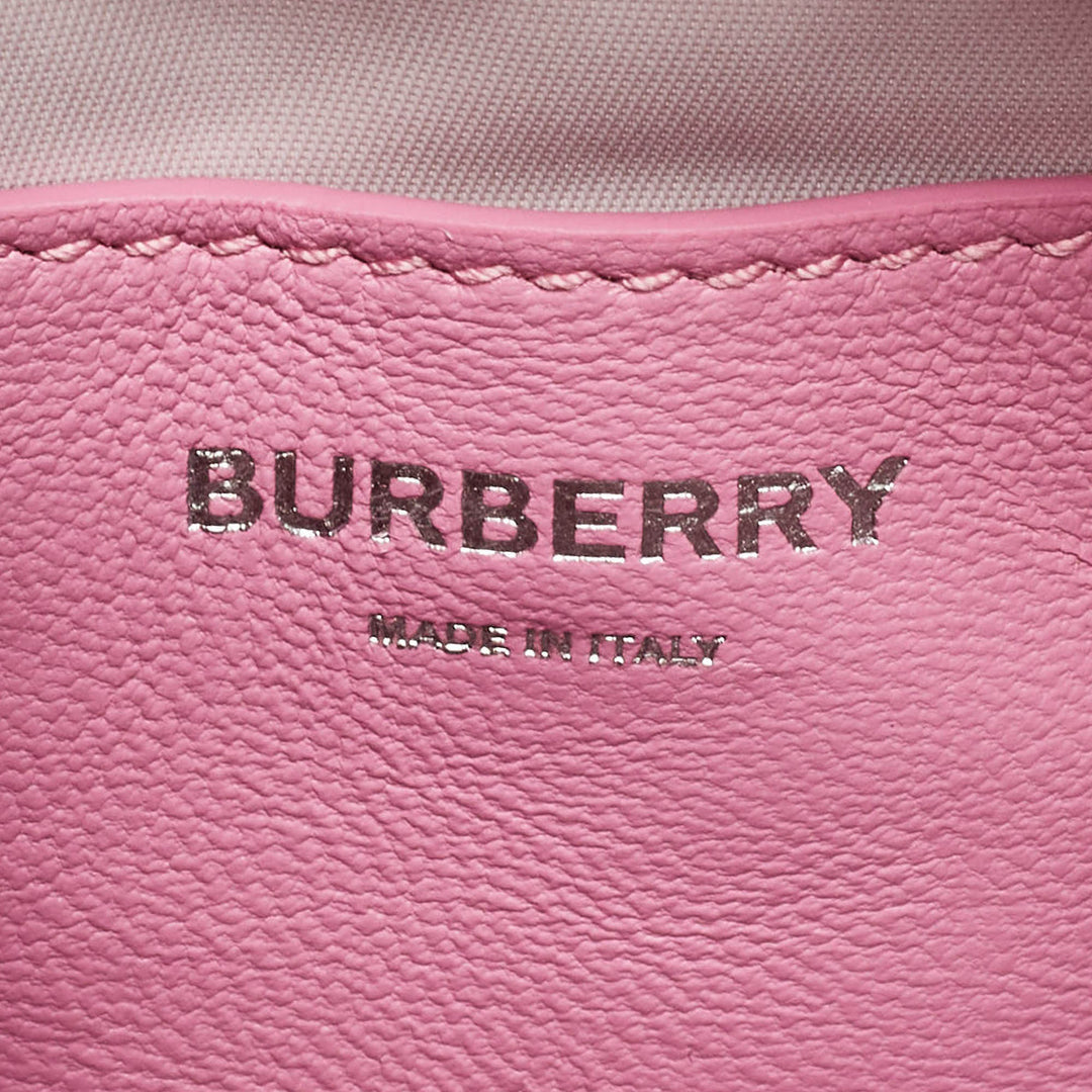 Burberry Pink Quilted Leather Mini Lola Camera Bag