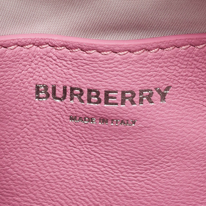 Burberry Pink Quilted Leather Mini Lola Camera Bag