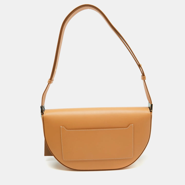 Burberry Warm Sand Leather Medium Olympia Shoulder Bag
