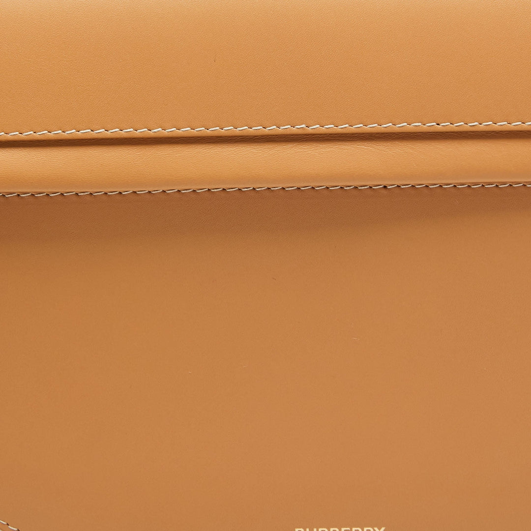Burberry Warm Sand Leather Medium Olympia Shoulder Bag