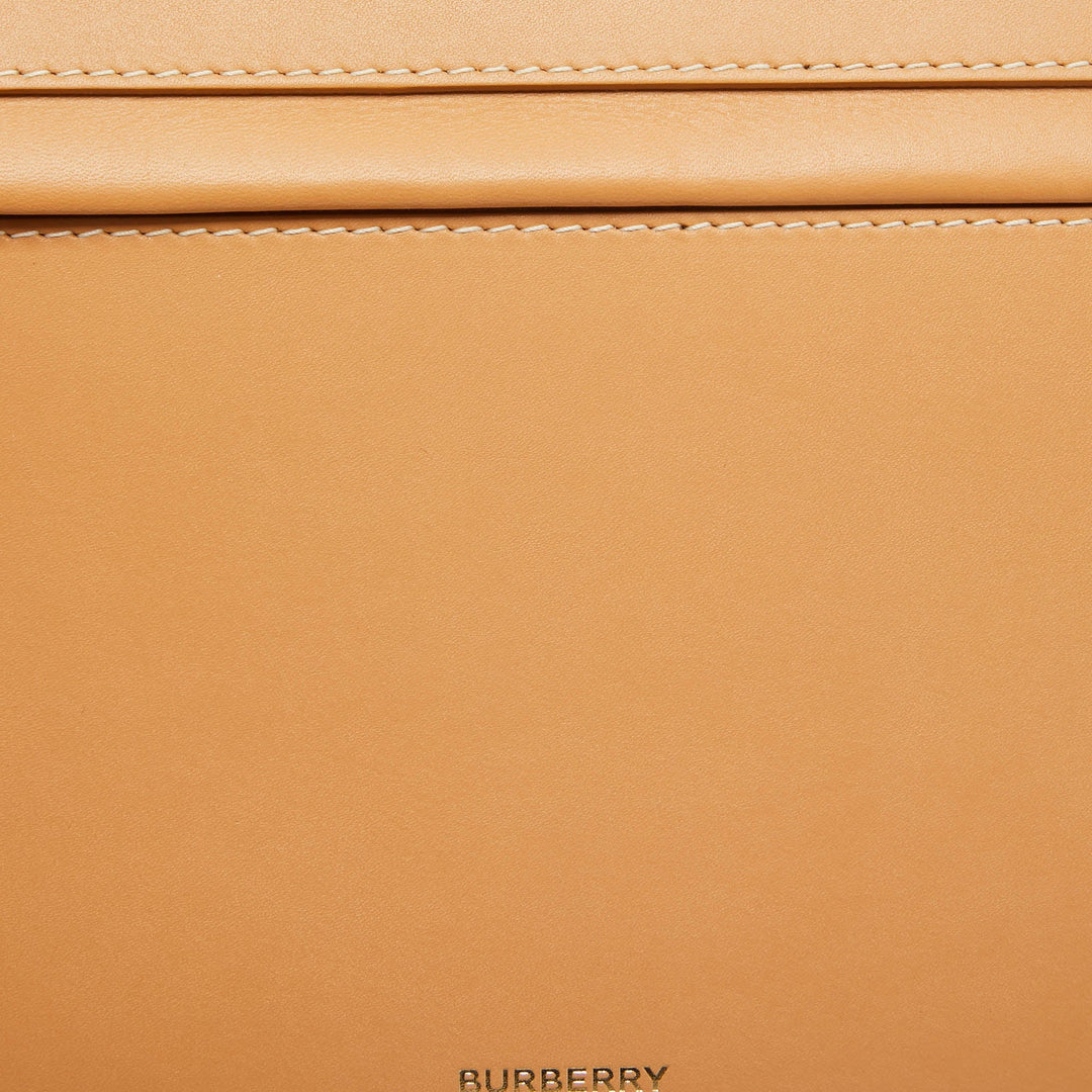 Burberry Warm Sand Leather Medium Olympia Shoulder Bag
