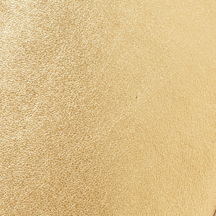 Burberry Gold Leather Mini Olympia Zip Chain Bag