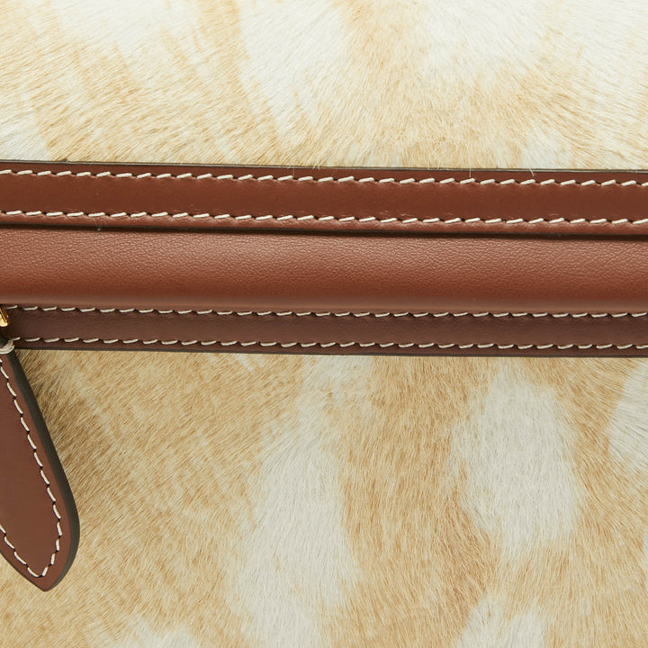 Burberry Beige Calf Hair Small Studded Olympia Shoulder Bag
