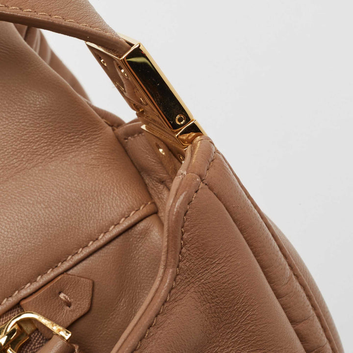 BURBERRY Brown Leather Small Olympia Shoulder Bag