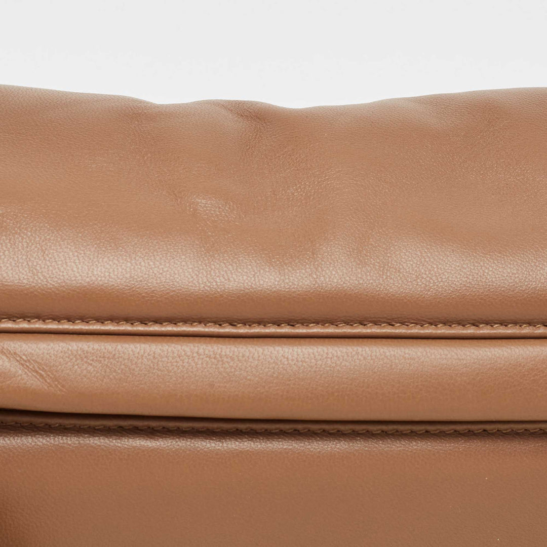 BURBERRY Brown Leather Small Olympia Shoulder Bag
