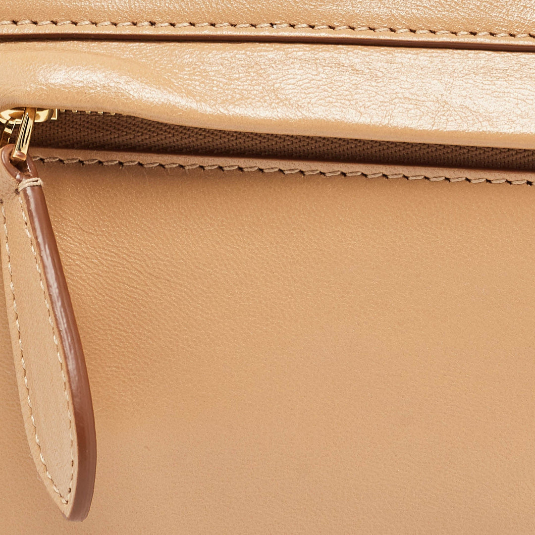 Burberry Beige Soft Leather Small Olympia Bag
