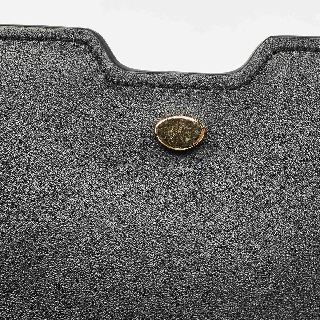 Top Quality Burberry Black Leather Mini TB Shoulder Bag