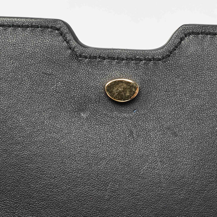 Top Quality Burberry Black Leather Mini TB Shoulder Bag