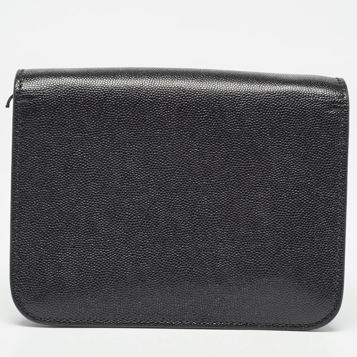 Top Quality Burberry Black Leather Mini TB Shoulder Bag