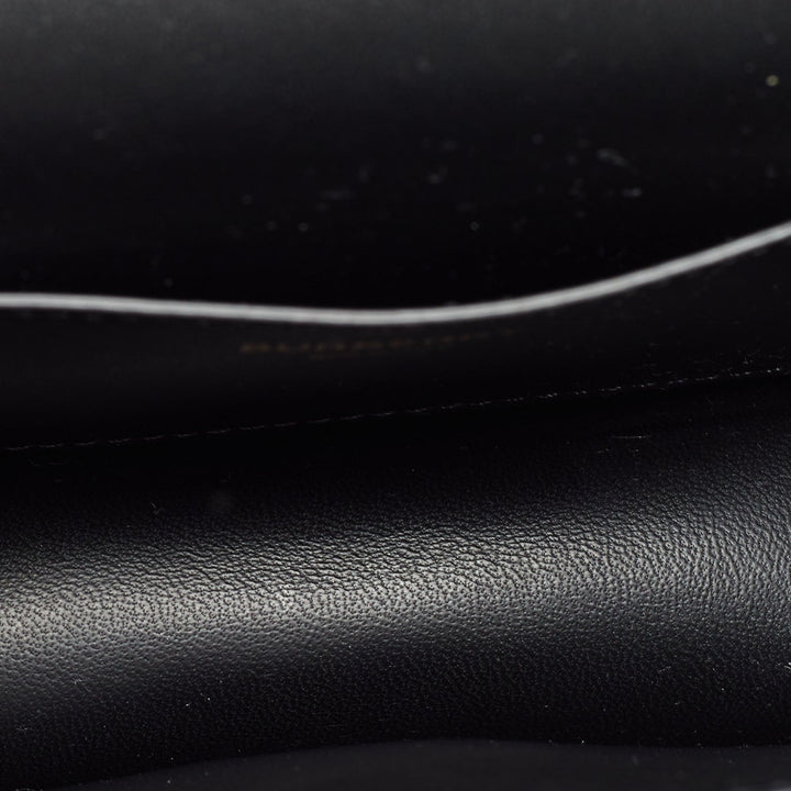 Top Quality Burberry Black Leather Mini TB Shoulder Bag