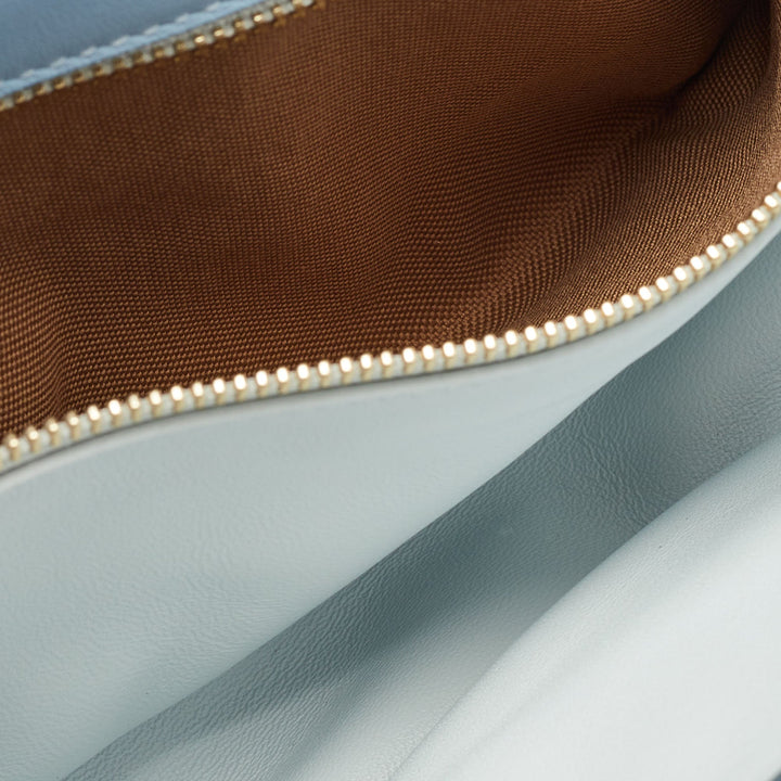 Burberry Light Blue Soft Leather Small Olympia Bag